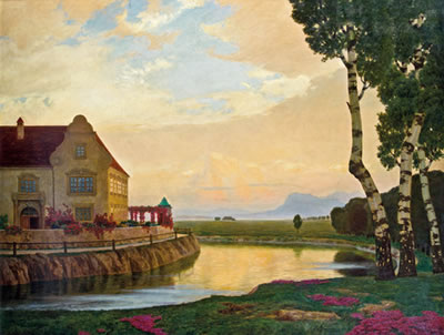 Landschaft by Edouard Kasparides - Auction record, sale price, and art valuation. Compare with similar artists and explore comparable artworks.