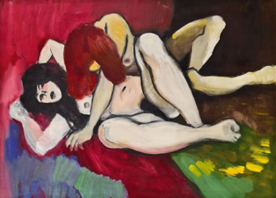 Two female nudes