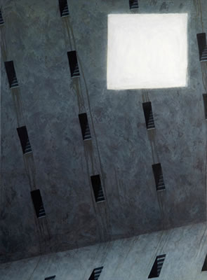 Unterirdische Fensterwand