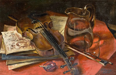 Sample artwork by Franz Schwetz (1910 - 1969), known for paintings - View similar artists and auction records