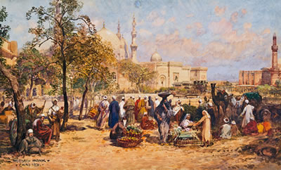 Markt in Kairo by Friedrich Frank - Auction record, sale price, and art valuation. Compare with similar artists and explore comparable artworks.