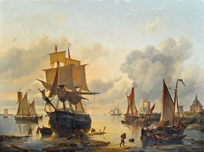 Sample artwork by Louis Charles Verboeckhoven (1802 - 1889), known for fishing, marine, figure paintings - View similar artists and auction records