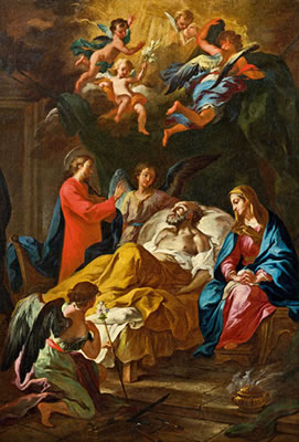 Der Tod des Hl. Joseph by Martino Altomonte - Auction record, sale price, and art valuation. Compare with similar artists and explore comparable artworks.