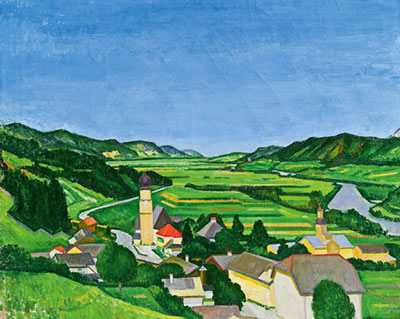 Blick auf Pill vom Pillberg (bei Schwaz/Tirol)
