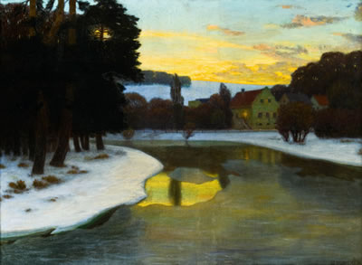 Abendstimmung am Fluß