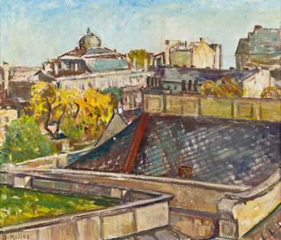 Blick aus dem Atelier der Künstlerin