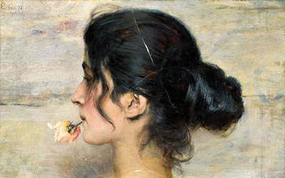 Mädchen mit Rose