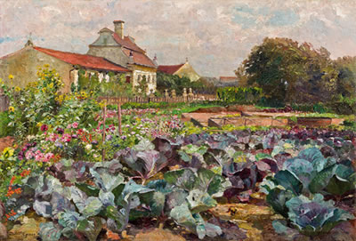 Bauerngarten (wohl in der Wachau)