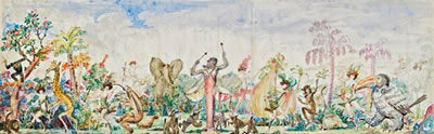 Karneval der Tiere by Fritz Herzmanovsky-Orlando - Auction record, sale price, and art valuation. Compare with similar artists and explore comparable artworks.