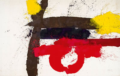 Sample artwork by Markus Prachensky (1932 - 2011), known for informal tachism - View similar artists and auction records