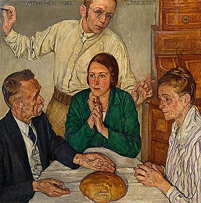 Menschen, 1920 by Albert Janesch - Auction record, sale price, and art valuation. Compare with similar artists and explore comparable artworks.