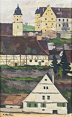 Kirche mit Fachbauwerk