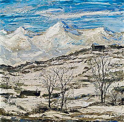 Winterlandschaft (Pilatus aus Richtung Weggis, Luzern), 1919 by Wilhelm Thony - Auction record, sale price, and art valuation. Compare with similar artists and explore comparable artworks.