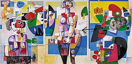 Sample artwork by Christoph Kiefhaber (Born 1941), known for painting, drawing, engraving, sculpture - View similar artists and auction records