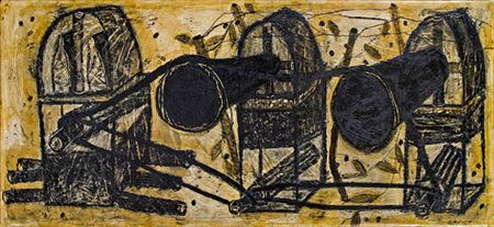 Sample artwork by Oliver Dorfer (Born 1963), known for painter and graphic artist, utilizing pop and iconography in his work - View similar artists and auction records