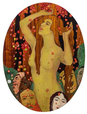 Akt im Blütenregen, 1906