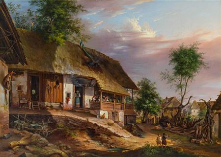 Steirisches Bauernhaus by Vinzenz Kreuzer - Auction record, sale price, and art valuation. Compare with similar artists and explore comparable artworks.