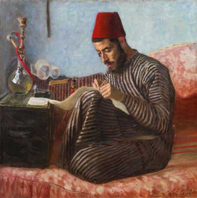 Sample artwork by Lazar Krestin (1868 - 1938), known for painting - View similar artists and auction records