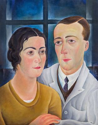 Doppelporträt (Selbstporträt mit Gattin) by Carry Hauser - Auction record, sale price, and art valuation. Compare with similar artists and explore comparable artworks.