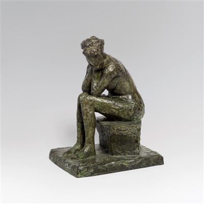 Sitzende by Walter Nagl - Auction record, sale price, and art valuation. Compare with similar artists and explore comparable artworks.