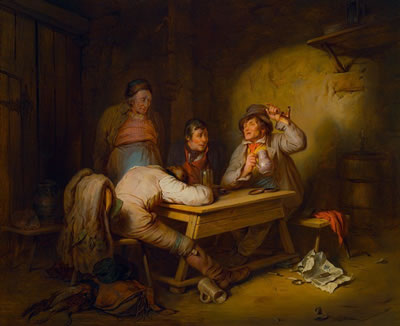 Die Dorfpolitiker, 1844