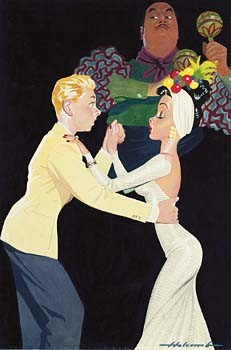 Young Man Gets a Mambo Lesson