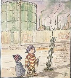 Two waifs in industrial