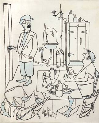 Sample artwork by George Price (1901 - 1995), known for illustrator-humorous cartoons - View similar artists and auction records
