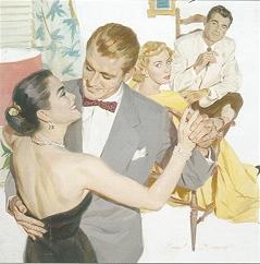 Sample artwork by Paul Callan Vincent Burns (1910 - 1990), known for magazine illustration, fine art portrait painting - View similar artists and auction records