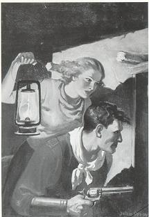 Western Couple With Lantern