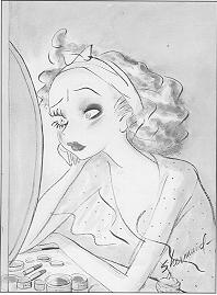Woman having a make-up by Barbara Shermund - Auction record, sale price, and art valuation. Compare with similar artists and explore comparable artworks.