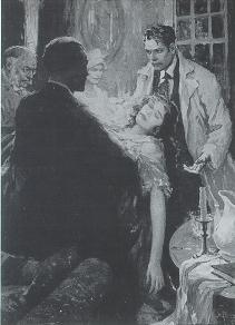Man holding a fainted young