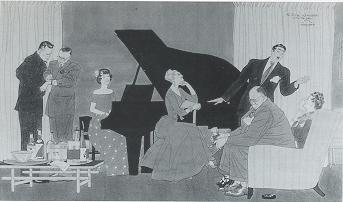 People around a piano by Harry Beckhoff - Auction record, sale price, and art valuation. Compare with similar artists and explore comparable artworks.
