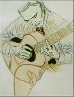 Classical Spanish guitarist by David Stone Martin - Auction record, sale price, and art valuation. Compare with similar artists and explore comparable artworks.