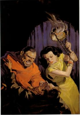 Evil monk and female accomplice