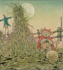 Bear trick-or-treat by Michael Hague - Auction record, sale price, and art valuation. Compare with similar artists and explore comparable artworks.