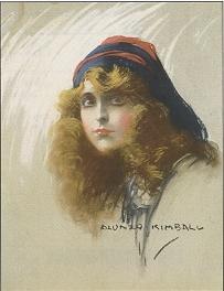 Woman with flowing hair by Alonzo Myron Kimball - Auction record, sale price, and art valuation. Compare with similar artists and explore comparable artworks.