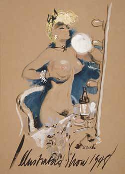 Nude Burlesque Dancer