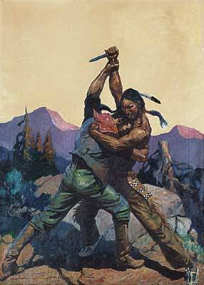 Cowboy and Indian in Close Combat