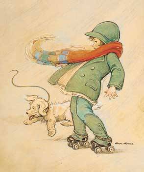 Little Girl on Roller Skates by Vernon Thomas - Auction record, sale price, and art valuation. Compare with similar artists and explore comparable artworks.