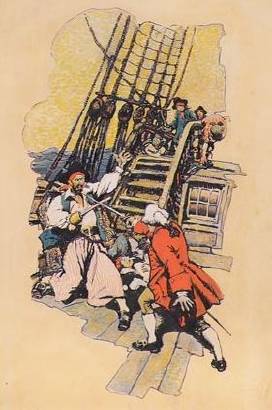 Illustration: Pirate and redcoat dueling by John Wolcott Adams - Auction record, sale price, and art valuation. Compare with similar artists and explore comparable artworks.