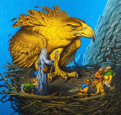 Gandalf, Bilbo and Dwarves by Darrell Sweet - Auction record, sale price, and art valuation. Compare with similar artists and explore comparable artworks.