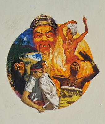 Dancing Girl, voodoo island, Fu Manchu by Len Goldberg - Auction record, sale price, and art valuation. Compare with similar artists and explore comparable artworks.