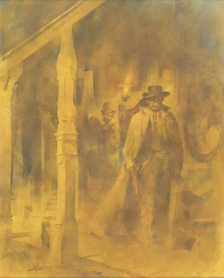 Sample artwork by Robert Crofut (Born 1951), known for illustrator, genre, portrait and indian subject painting - View similar artists and auction records
