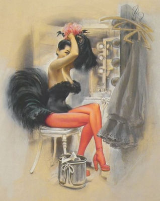 Sample artwork by Joseph De Mers (1910 - 1984), known for genre, figure, streets, illustrator - View similar artists and auction records