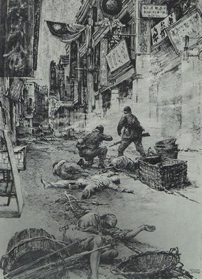Battle scene on Chinese street by Hamilton Greene - Auction record, sale price, and art valuation. Compare with similar artists and explore comparable artworks.