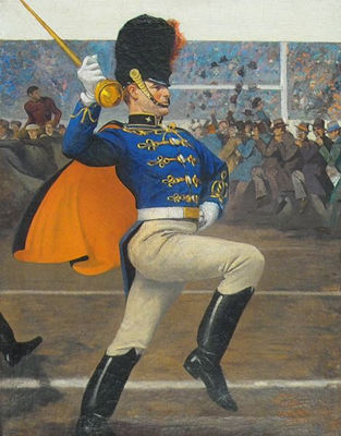 Stiding drum major
