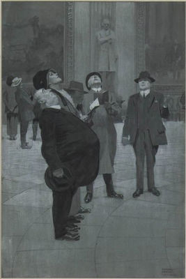 Story illustration: People standing in capitol building