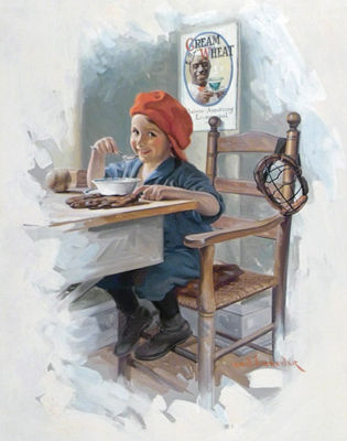 Right Over The Home Plate Advertisement, Cream of Wheat, 1923