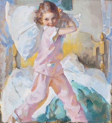 Sample artwork by Roy Spreter (1899 - 1967), known for illustrator-poster, genre, figure - View similar artists and auction records